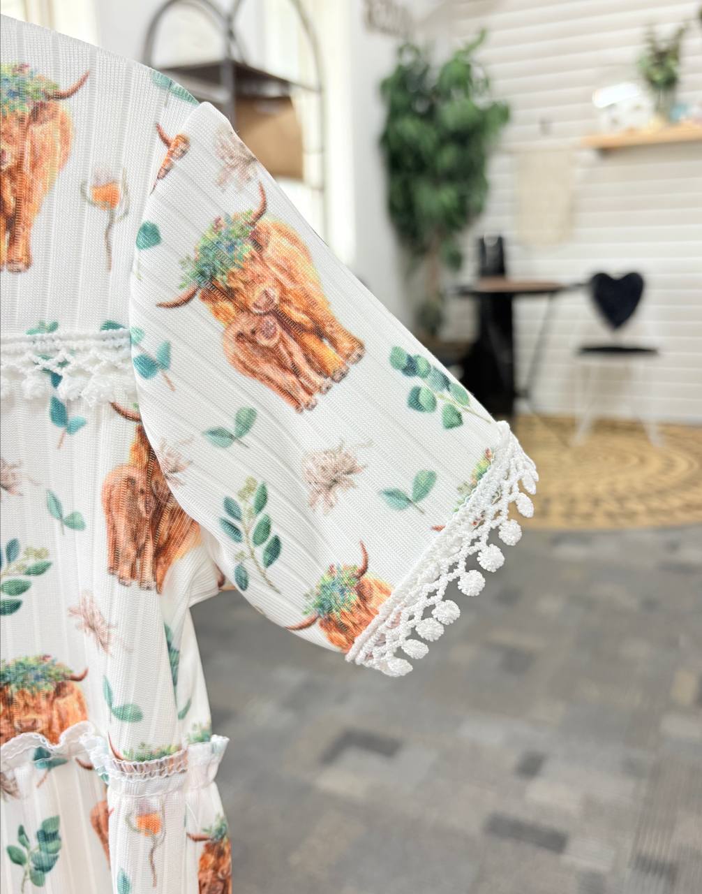 Alpine Highlander & Eucalyptus  Cloud poly by the half yard
