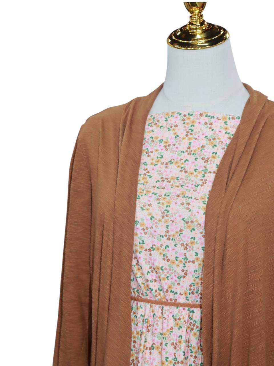 Modern Ditsy Floral Narrow Rib Knit                                                                         and Double Brushed by the half yard