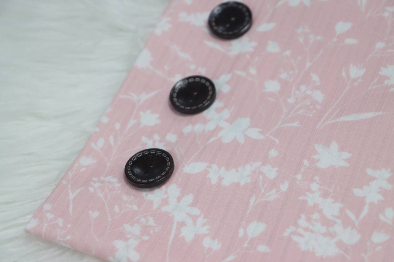 Wildflower Poly Rib (cotton feel)by the half yard