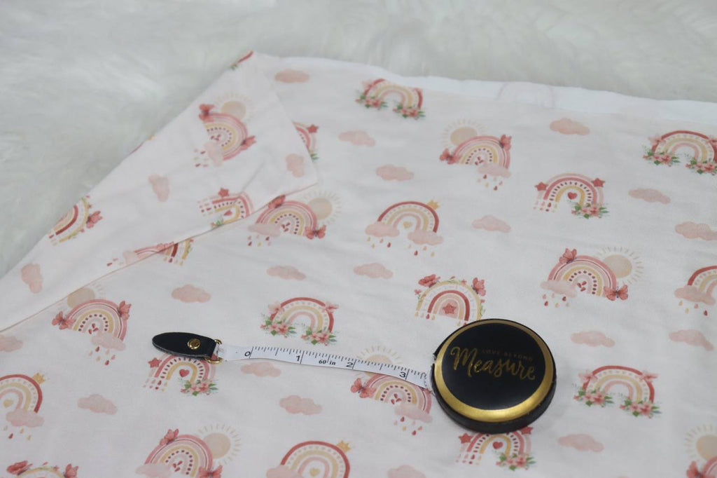 Soft Beige Butterfly Rainbow Double Brushed
by the half yard