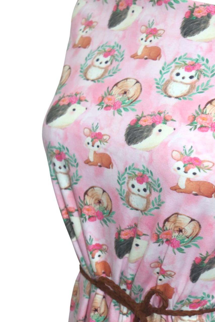Girly Woodland Design Cotton Spandex
by the half yard