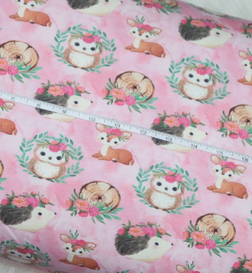 Girly Woodland Design Cotton Spandex
by the half yard