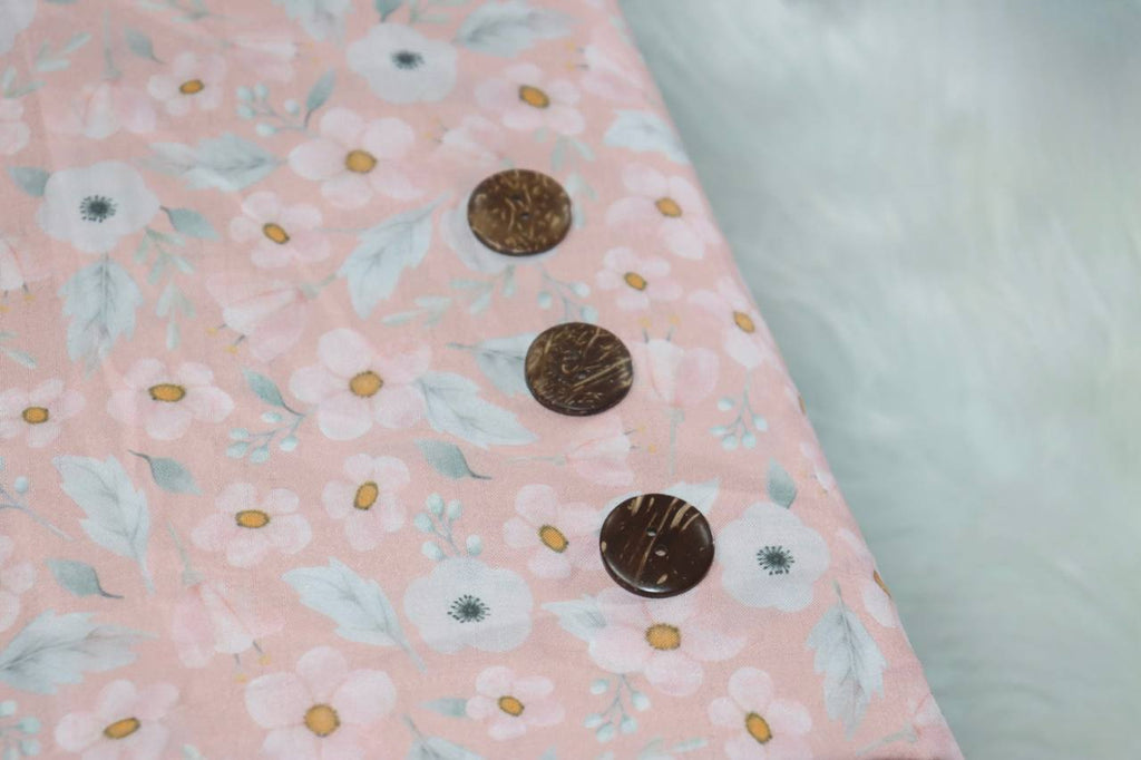Elegant Peach Floral
Feather Poly by the half yard