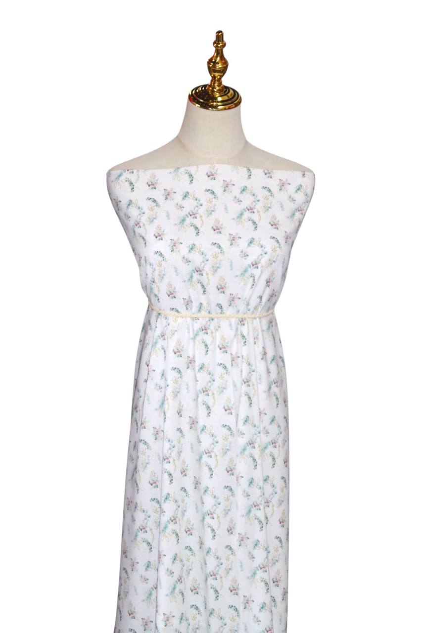 Air Flow Poly  Eucalyptus Floral Mini by the half yard