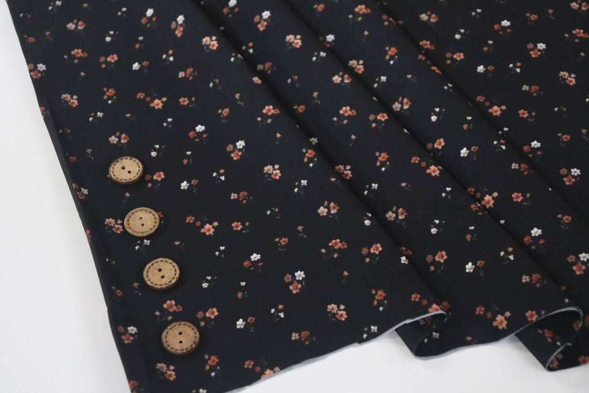 Ditsy Black Summer Crepe
By the half yard