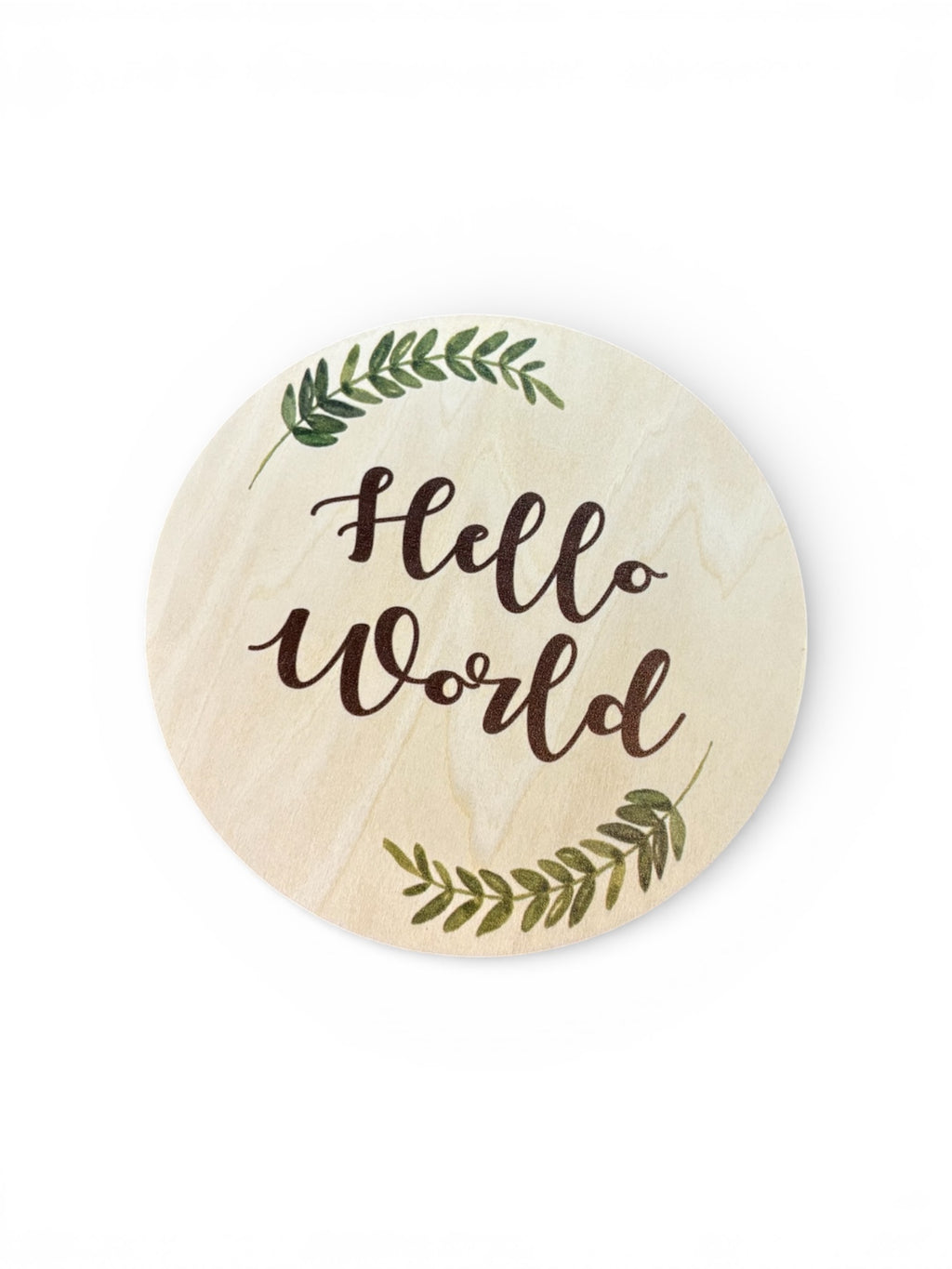 6in Double sided wooden Birth stat