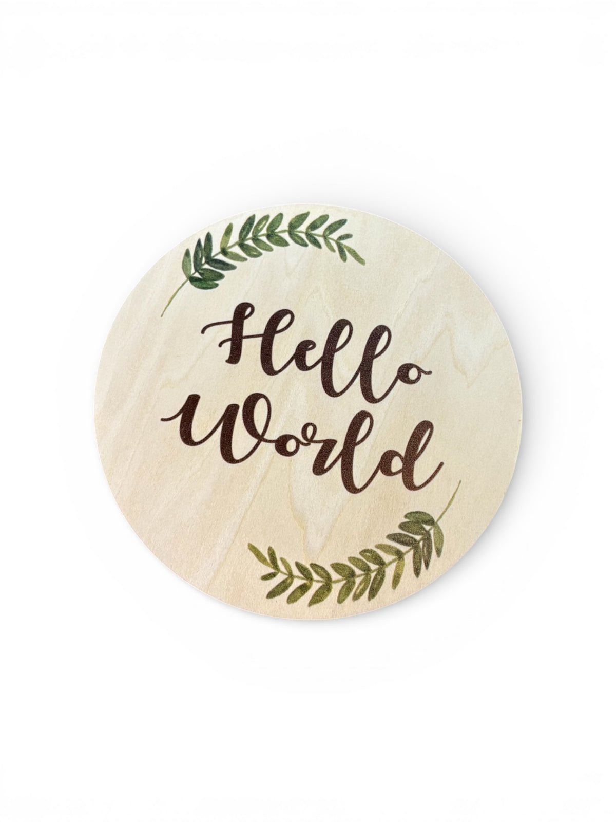 6in Double sided wooden Birth stat