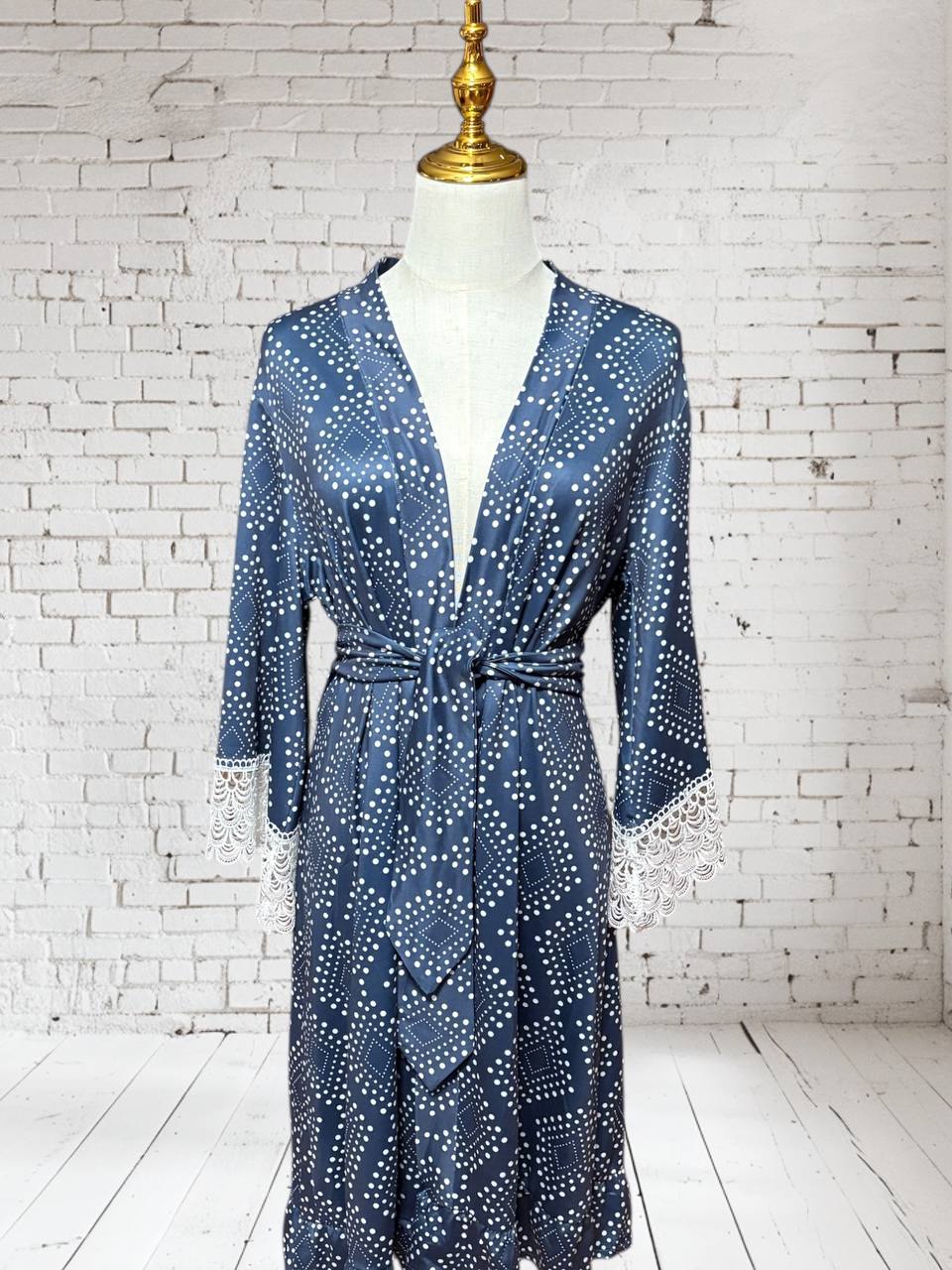 Small single brushed handmade robe