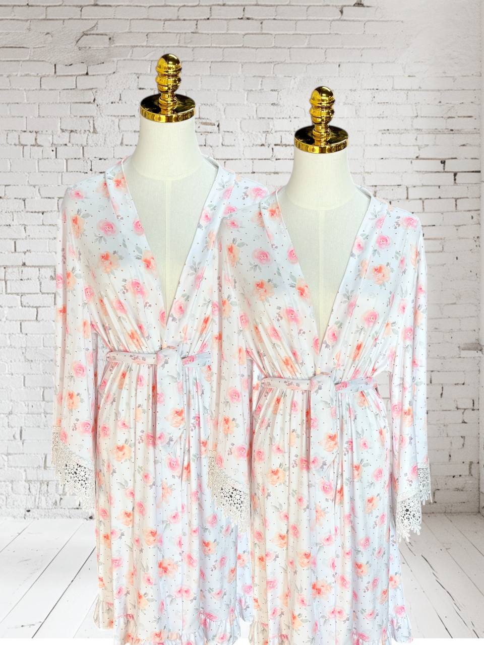 Medium double brushed handmade robe